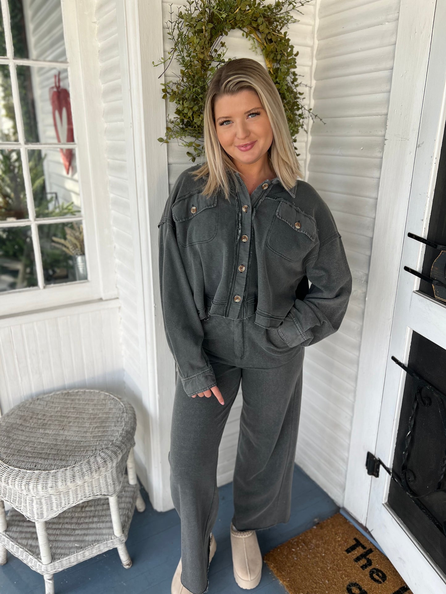 Terry Cloth Pocket Jacket