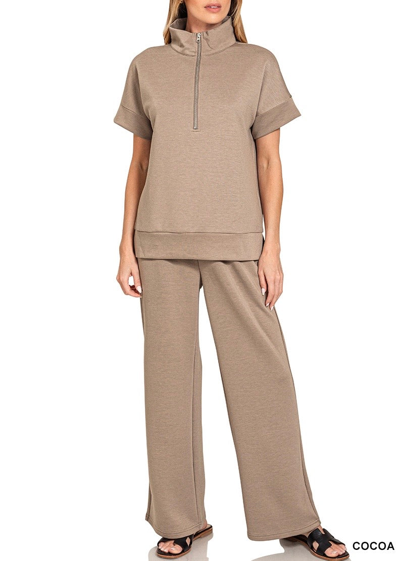 Scuba Half Zip SS Set