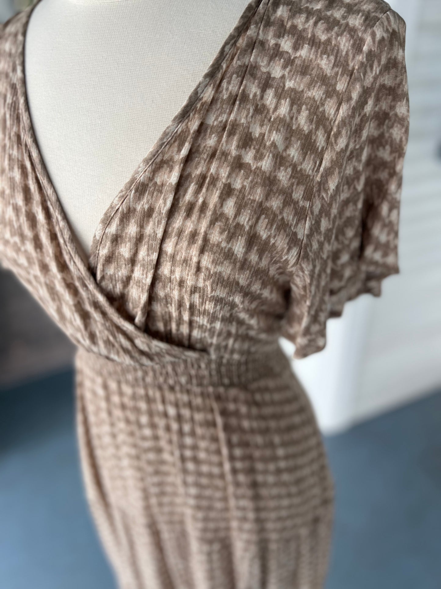 Brown Mix SS Dress