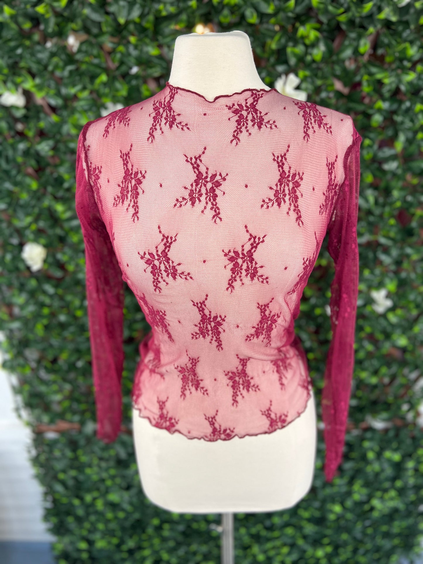 Floral Lace Sheer Top