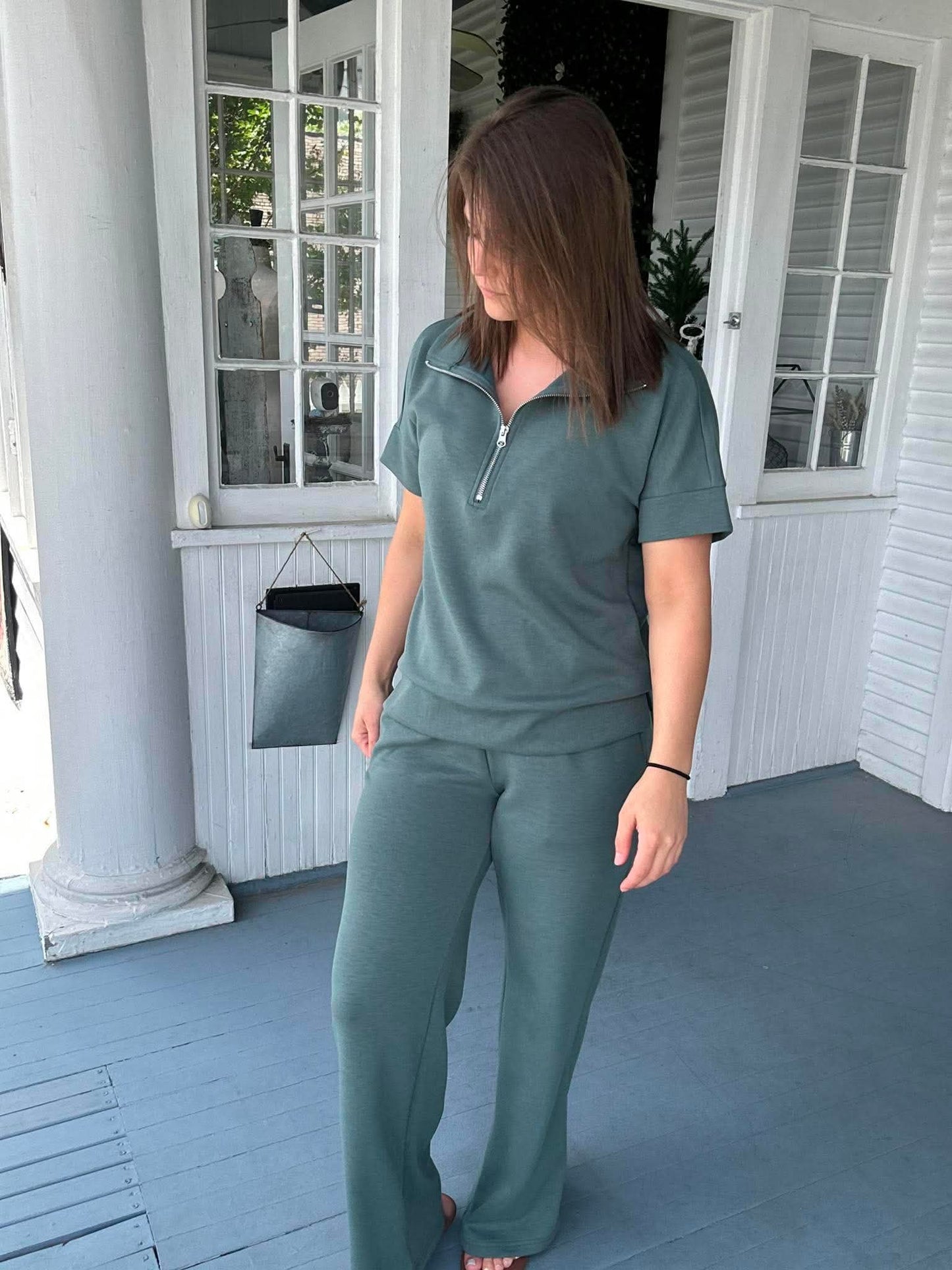 Scuba Half Zip SS Set