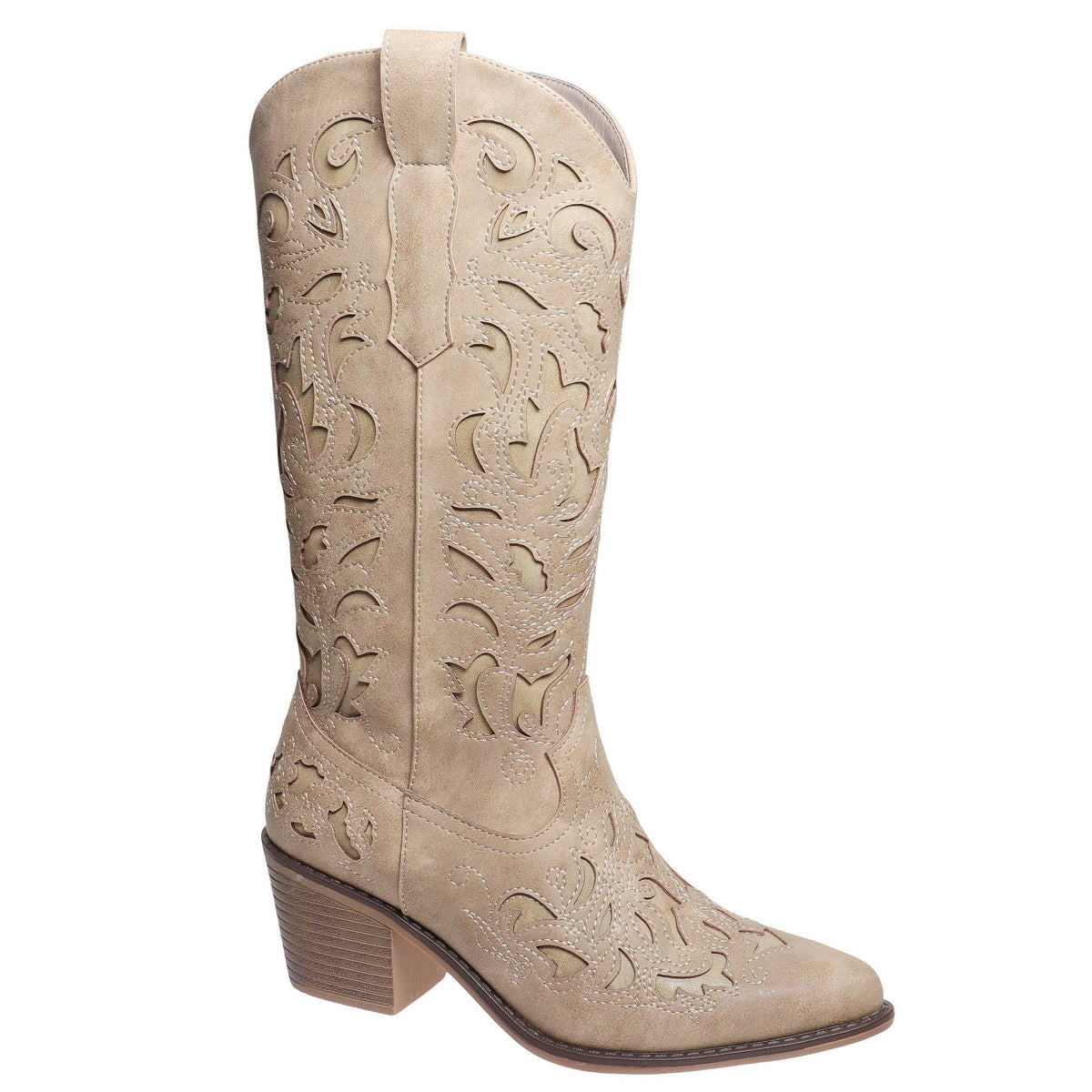 Whitney Inlay Cowgirl Boots