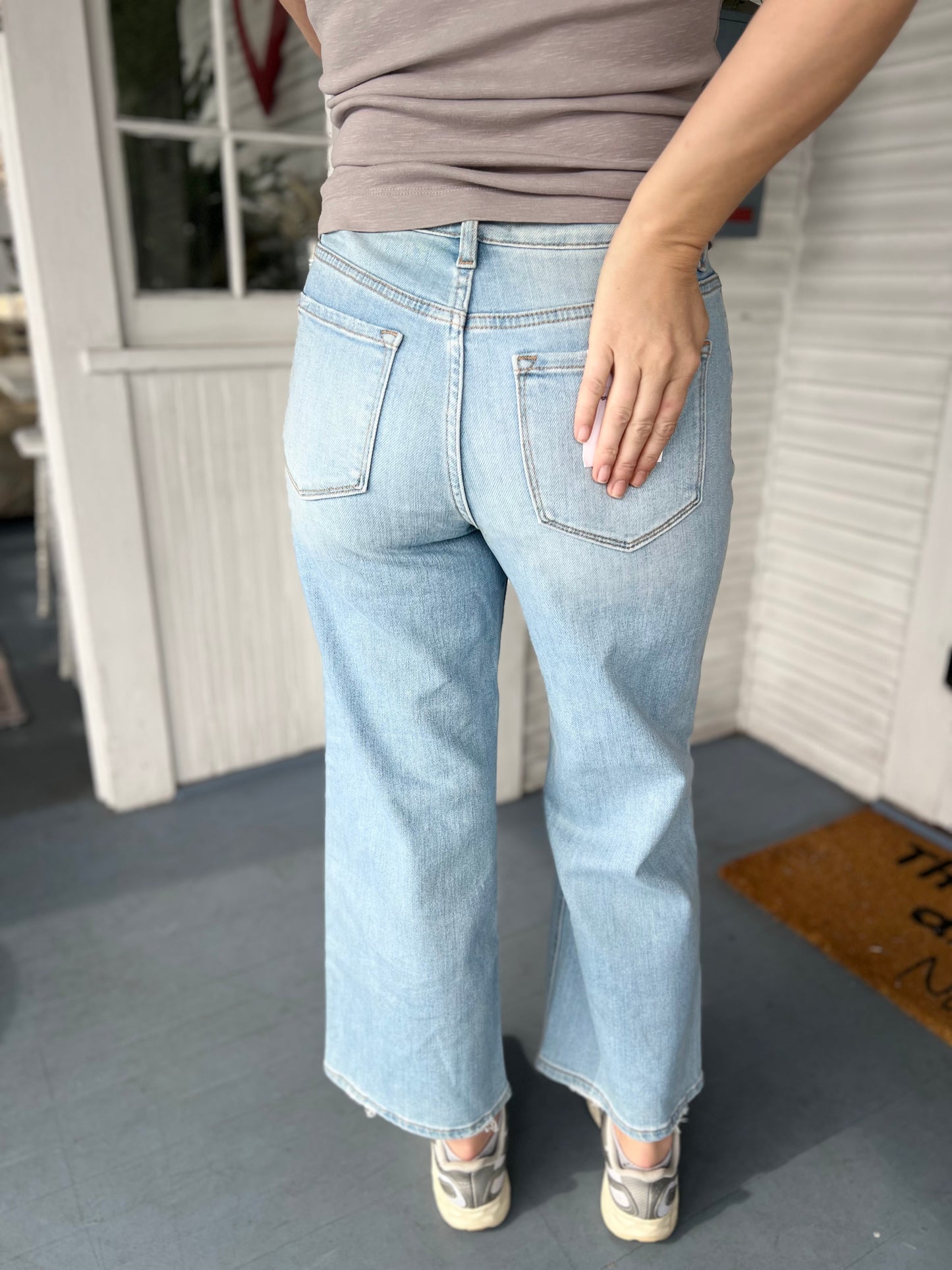 High Rise Wide Leg Jeans