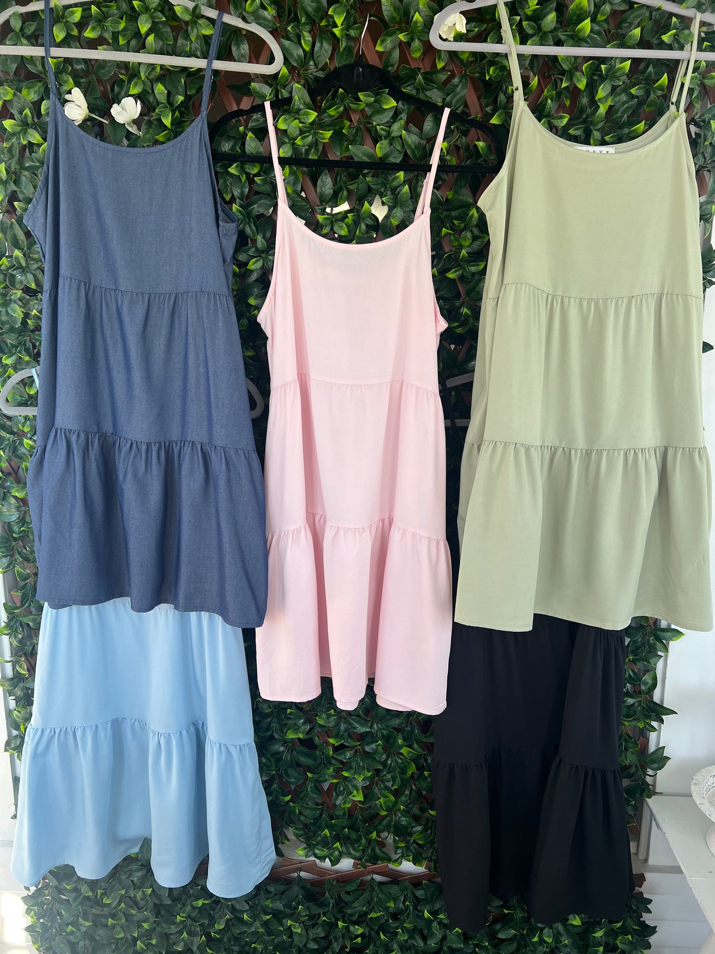 Spaghetti Strap Tiered Sundress