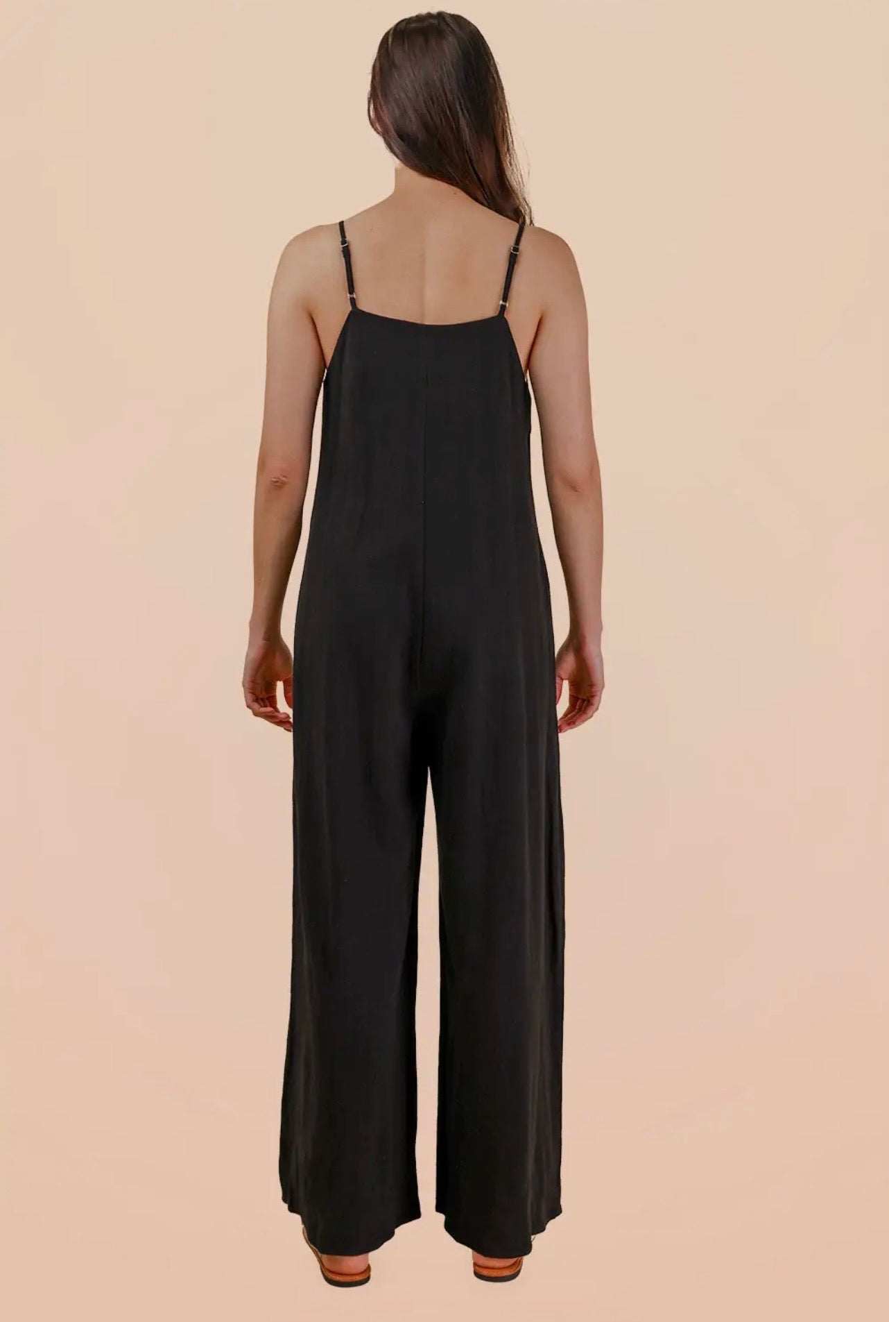 Sleeveless Pleated Detail Jumpsuit