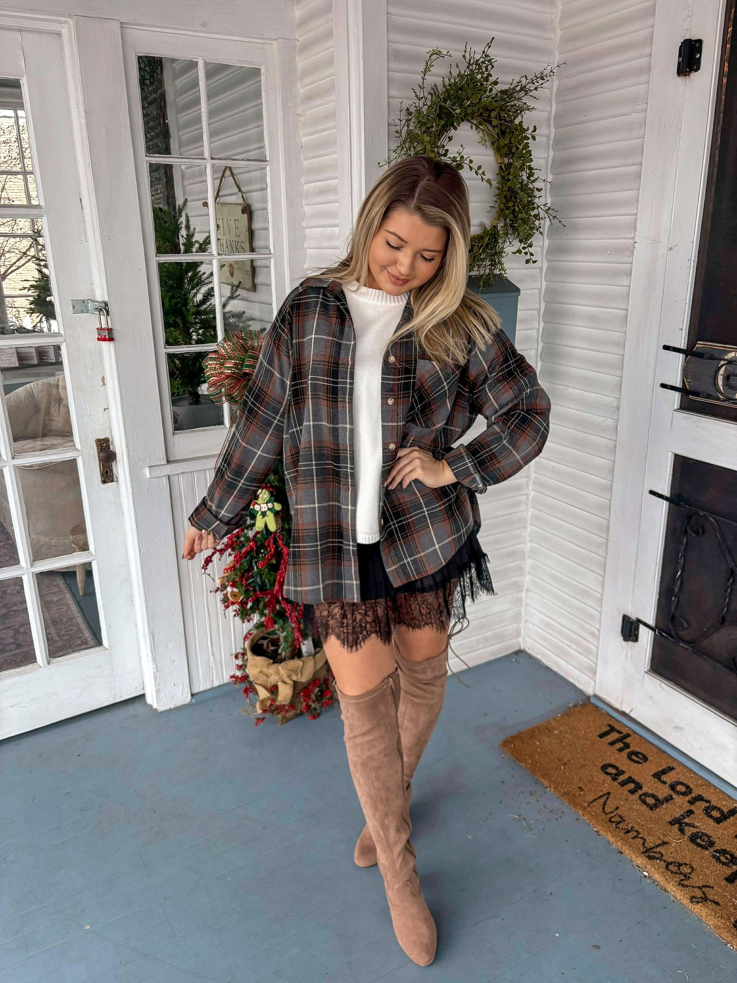 Pleated Lace Layering Skirt