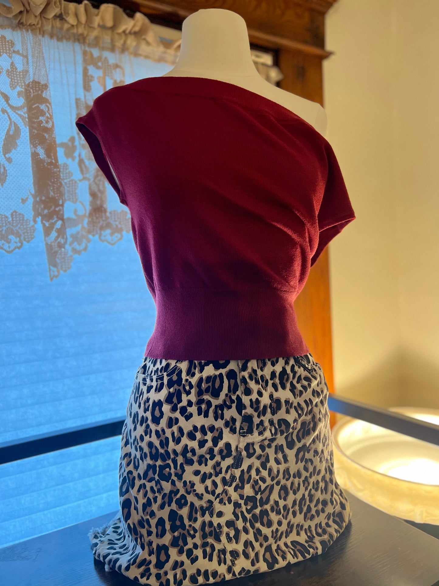 Adjustable Leopard Skirt