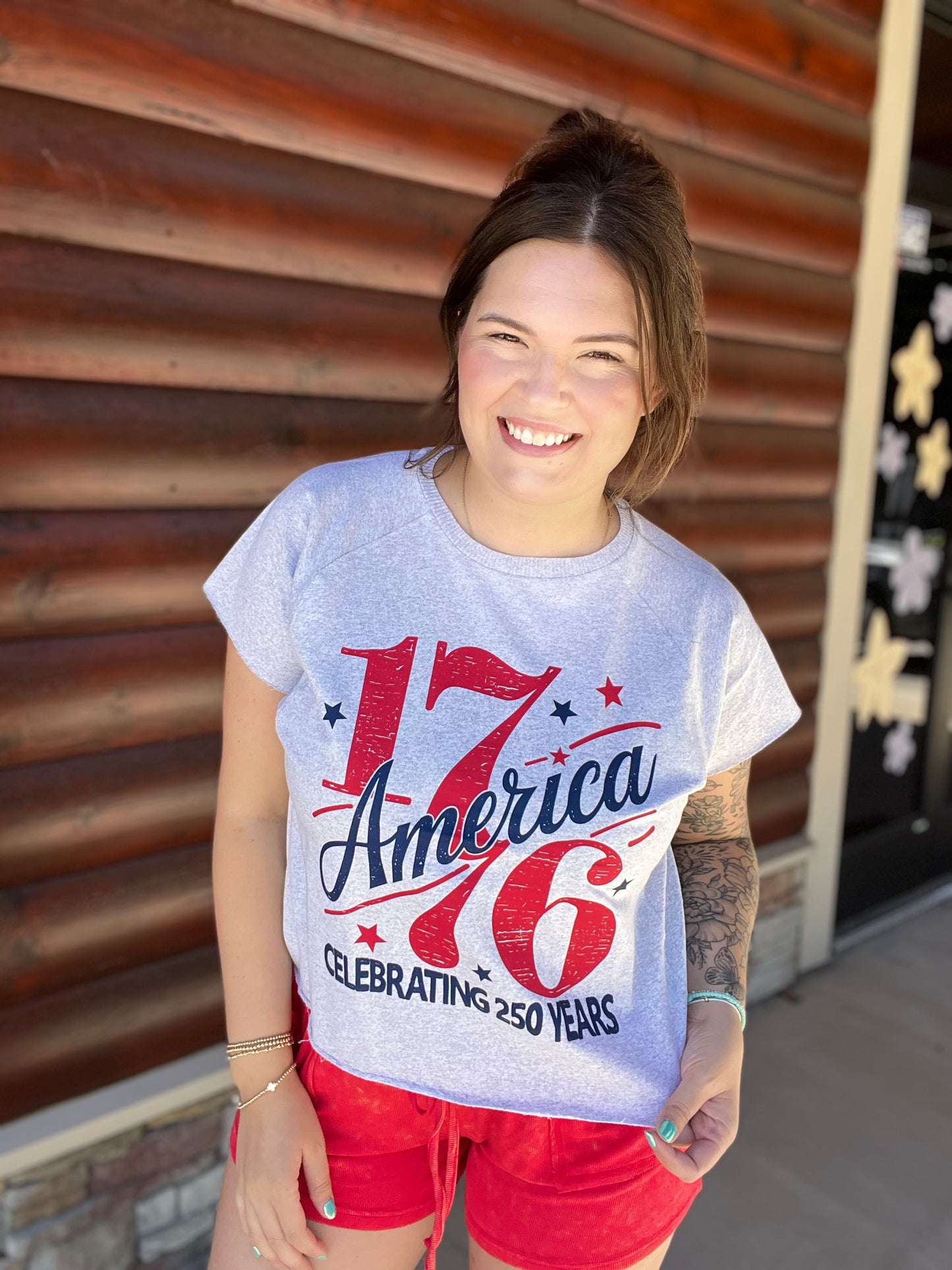 Raw Hem 1776 Tee