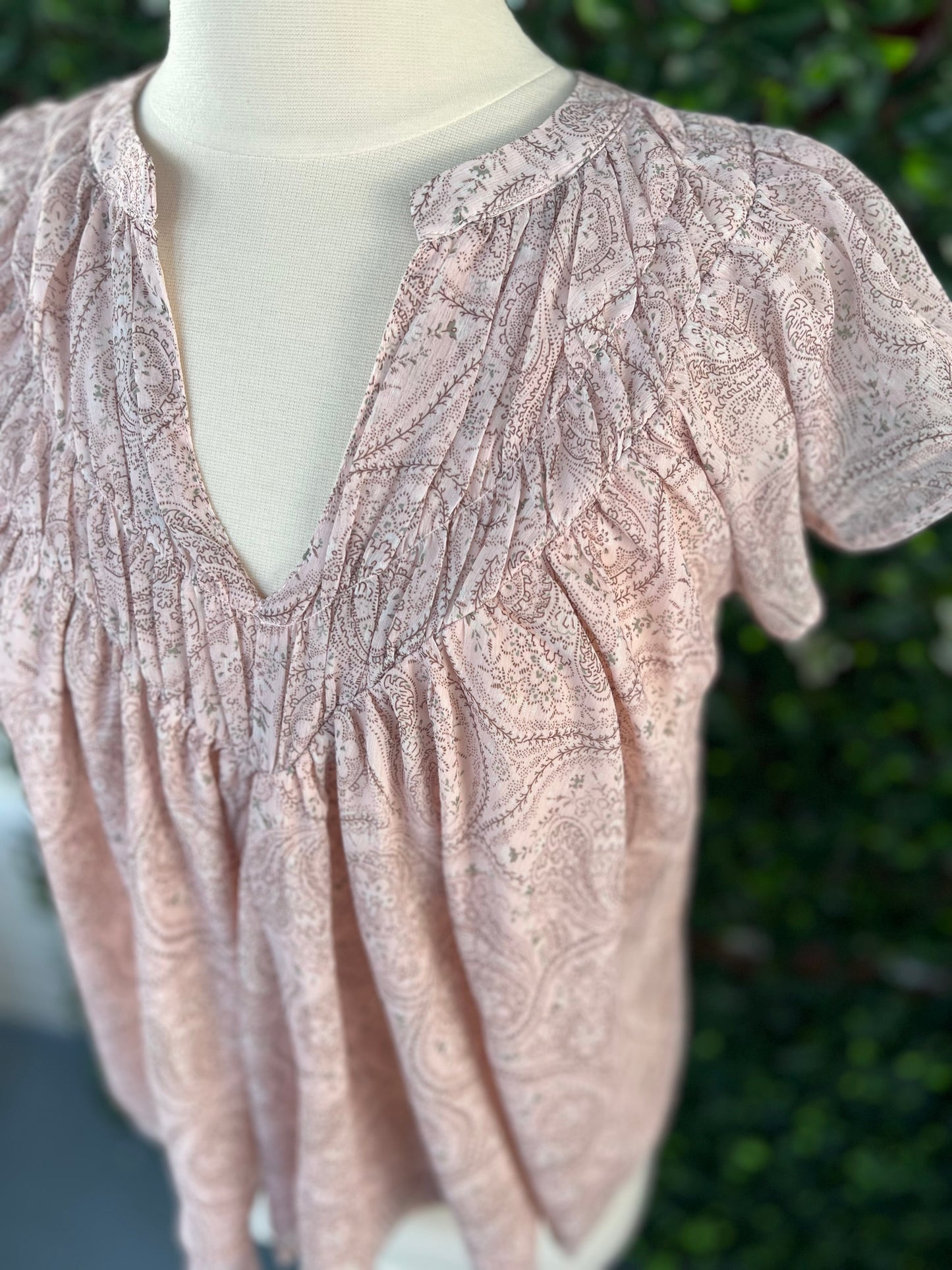 Blush Paisley Blouse