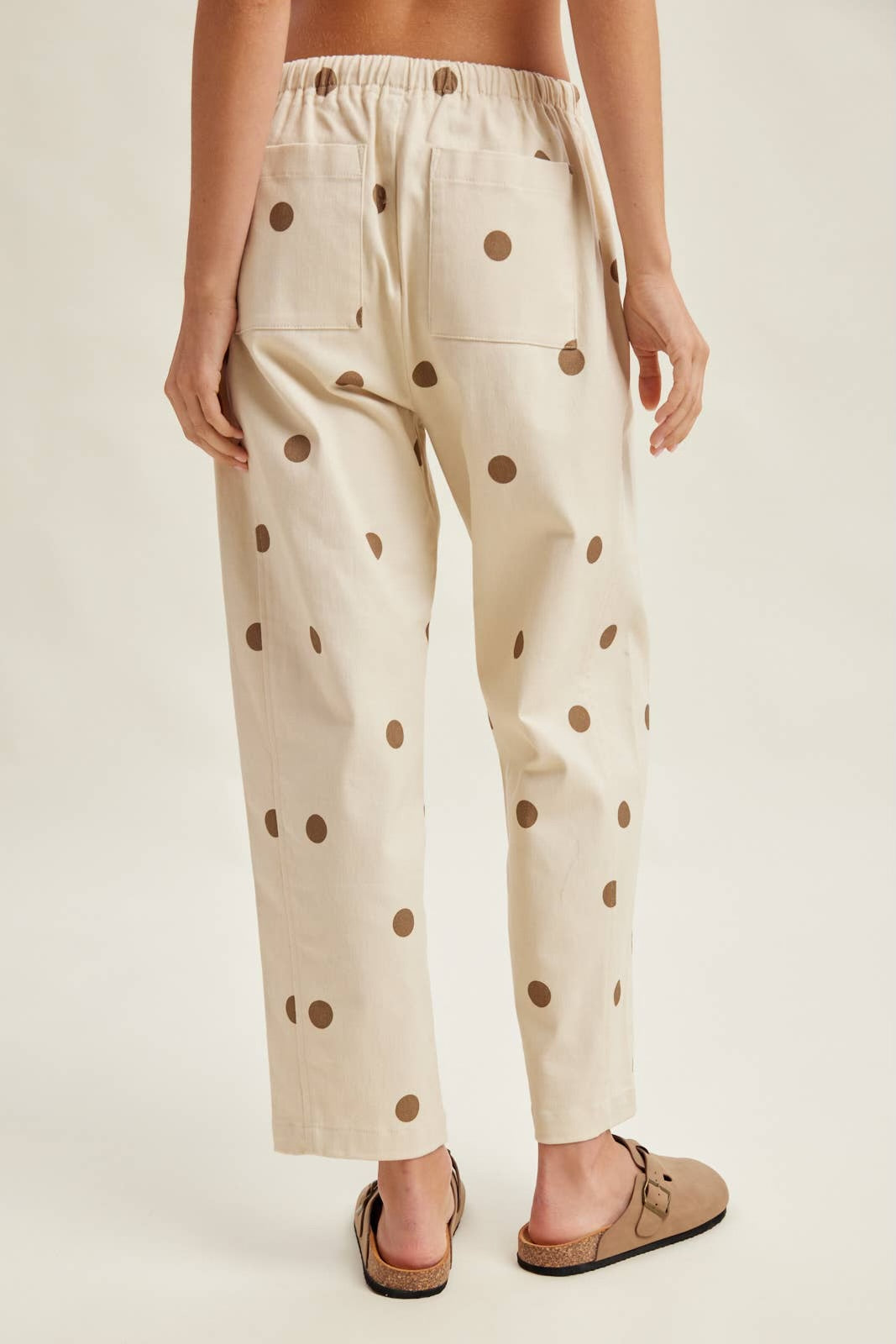 Polka Dot Drawstring Pants