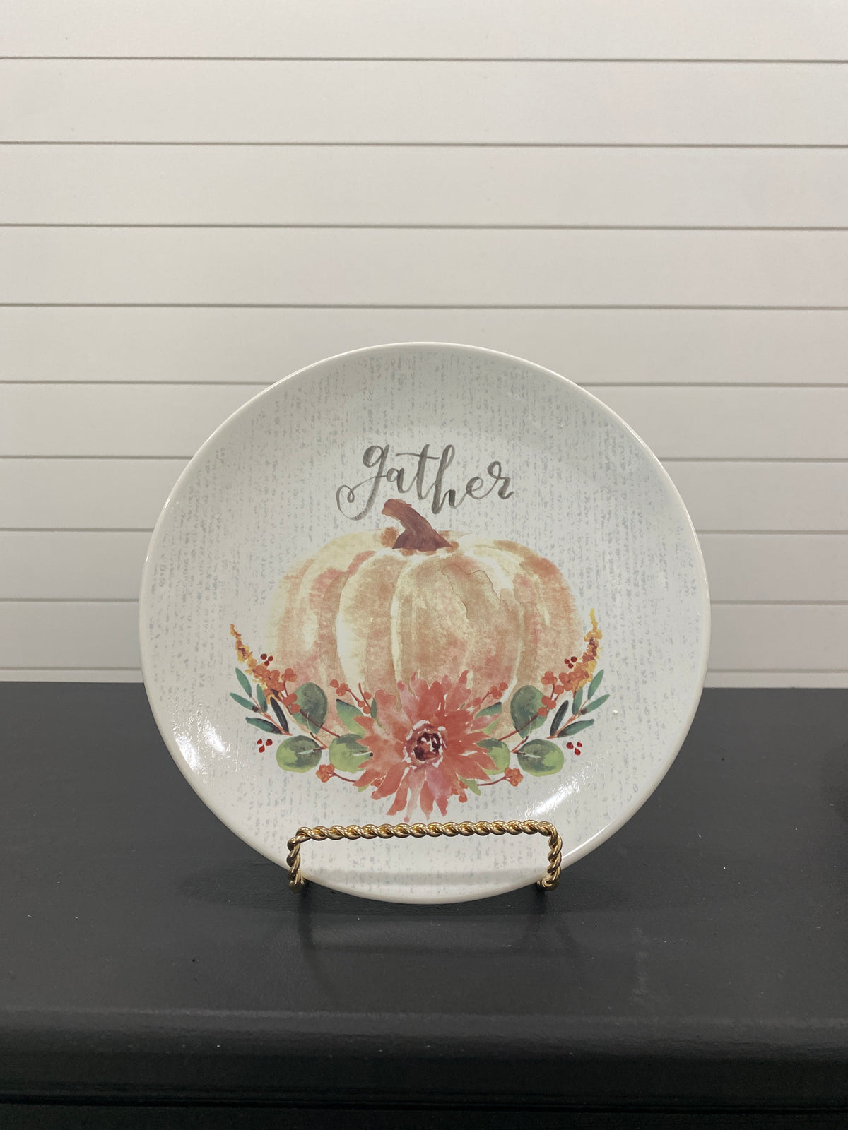Gather Pumpkin Plate