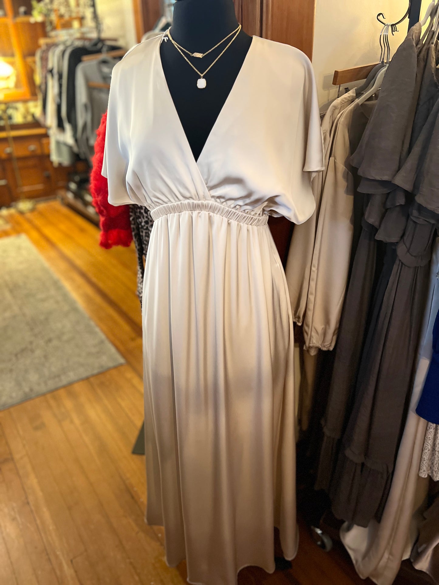 Satin Maxi Dress