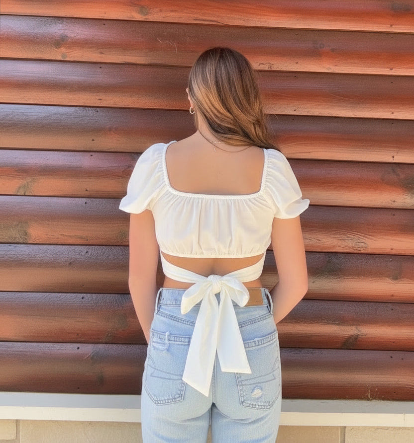 Tie Back Corset Top
