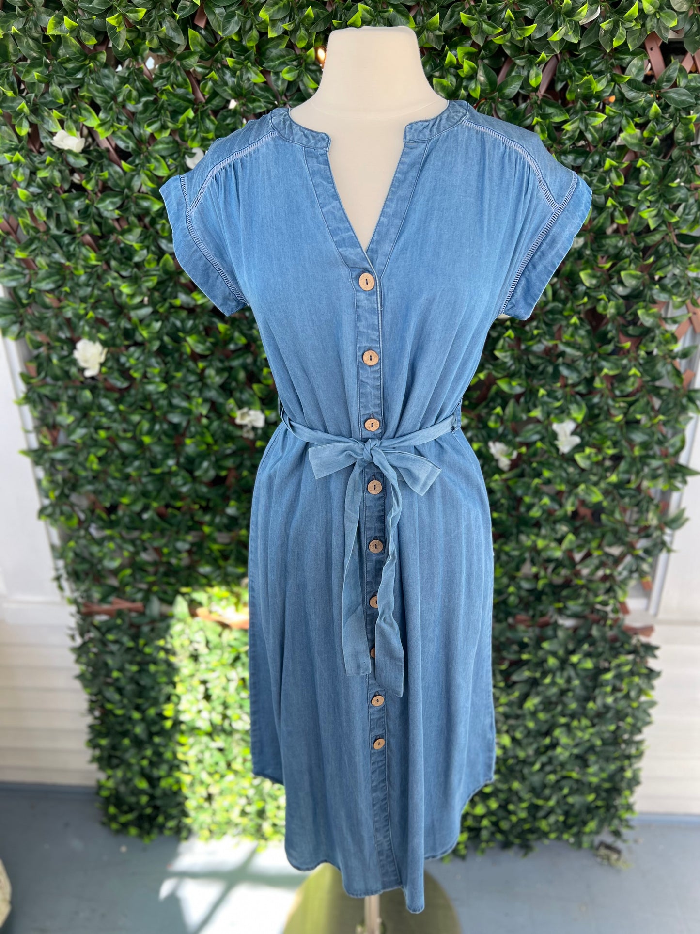 Chambray Midi Dress