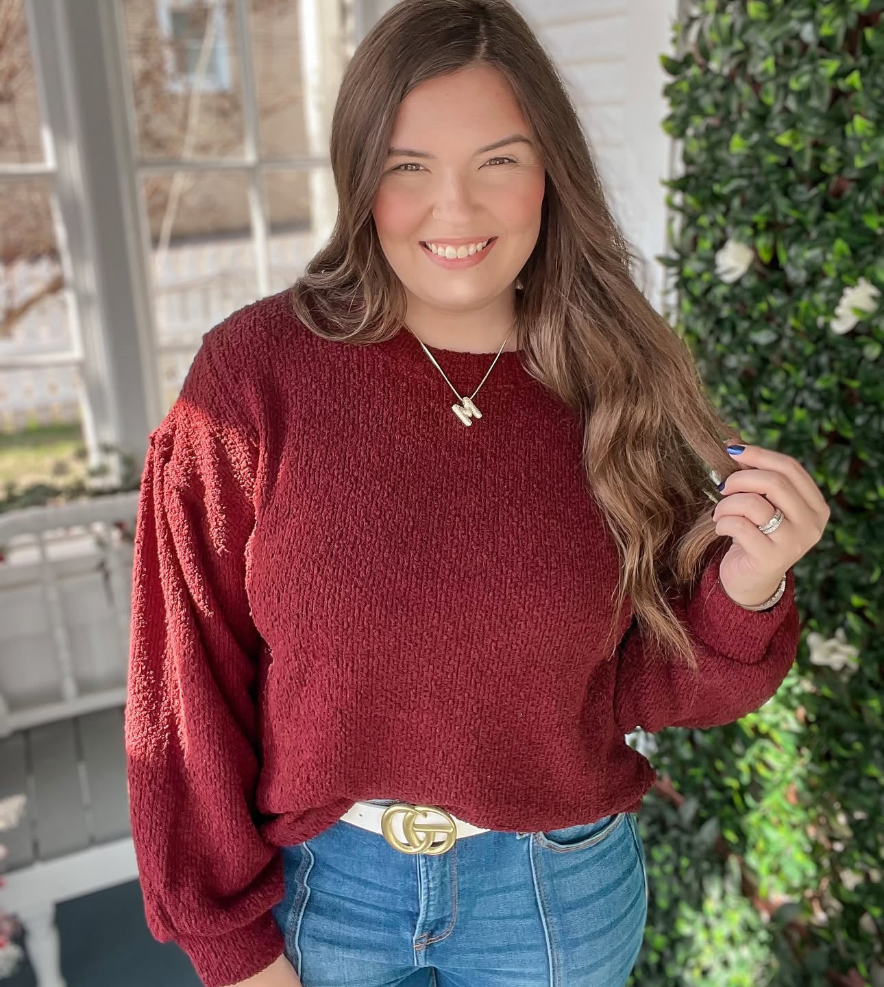 Popcorn Pullover Sweater
