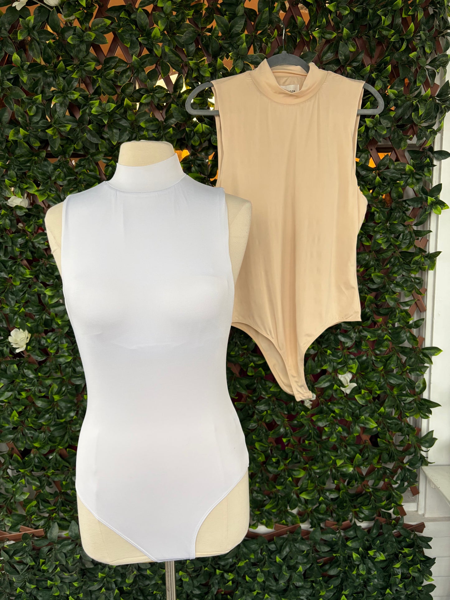 Mock Neck Sleeveless Bodysuit