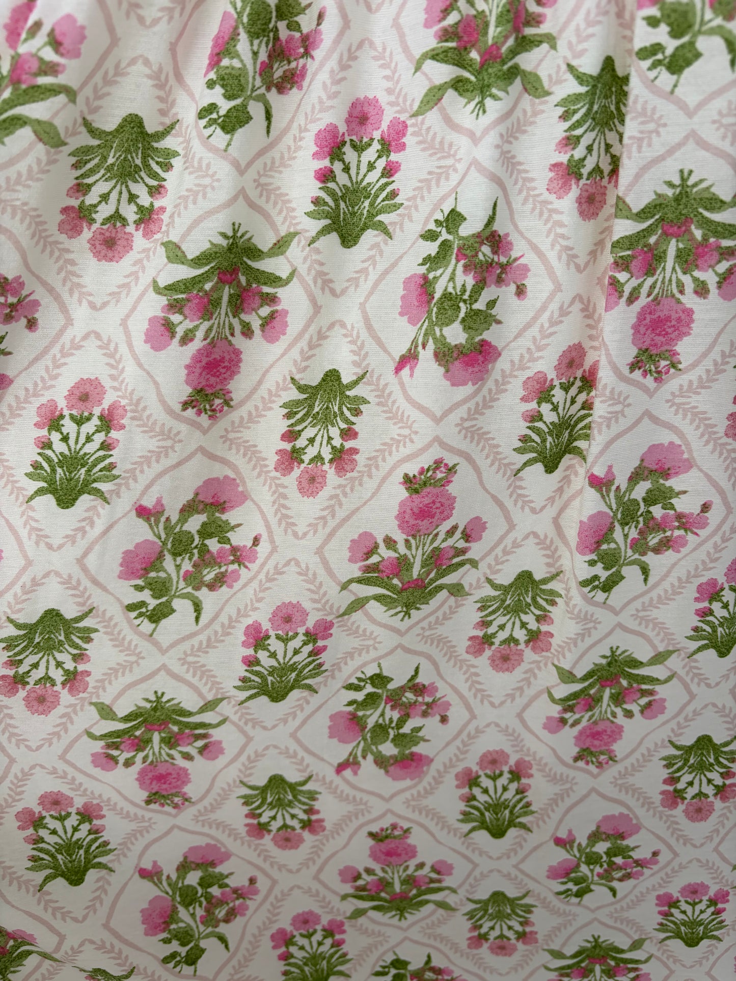 Floral Tile Pattern Midi