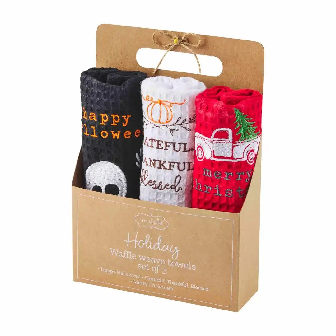 Multi Holiday Towel Set