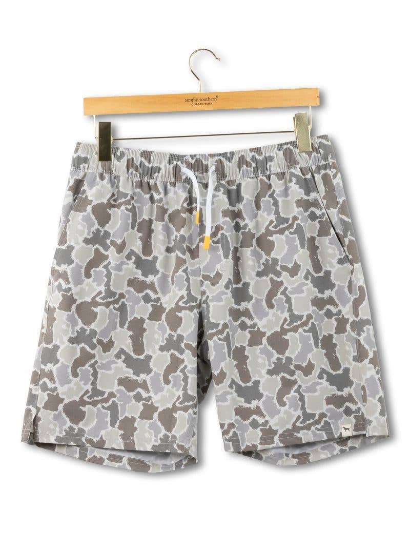 Gray Camo Shorts