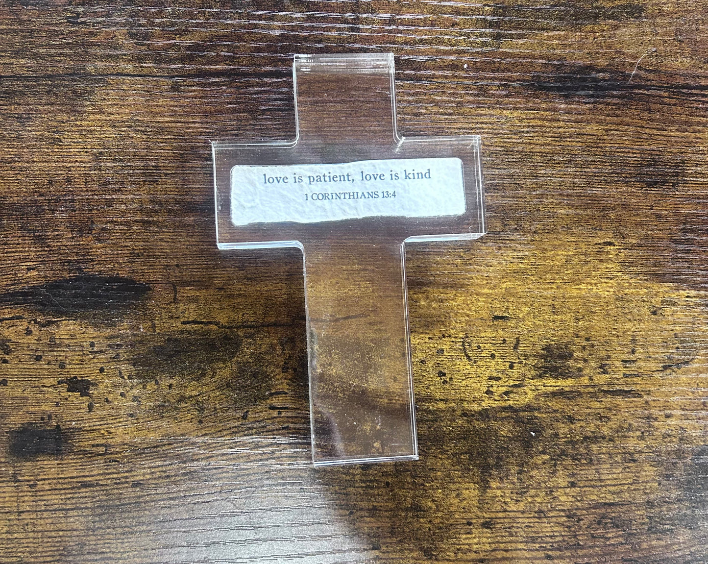 Acrylic Recycled Paper Cross