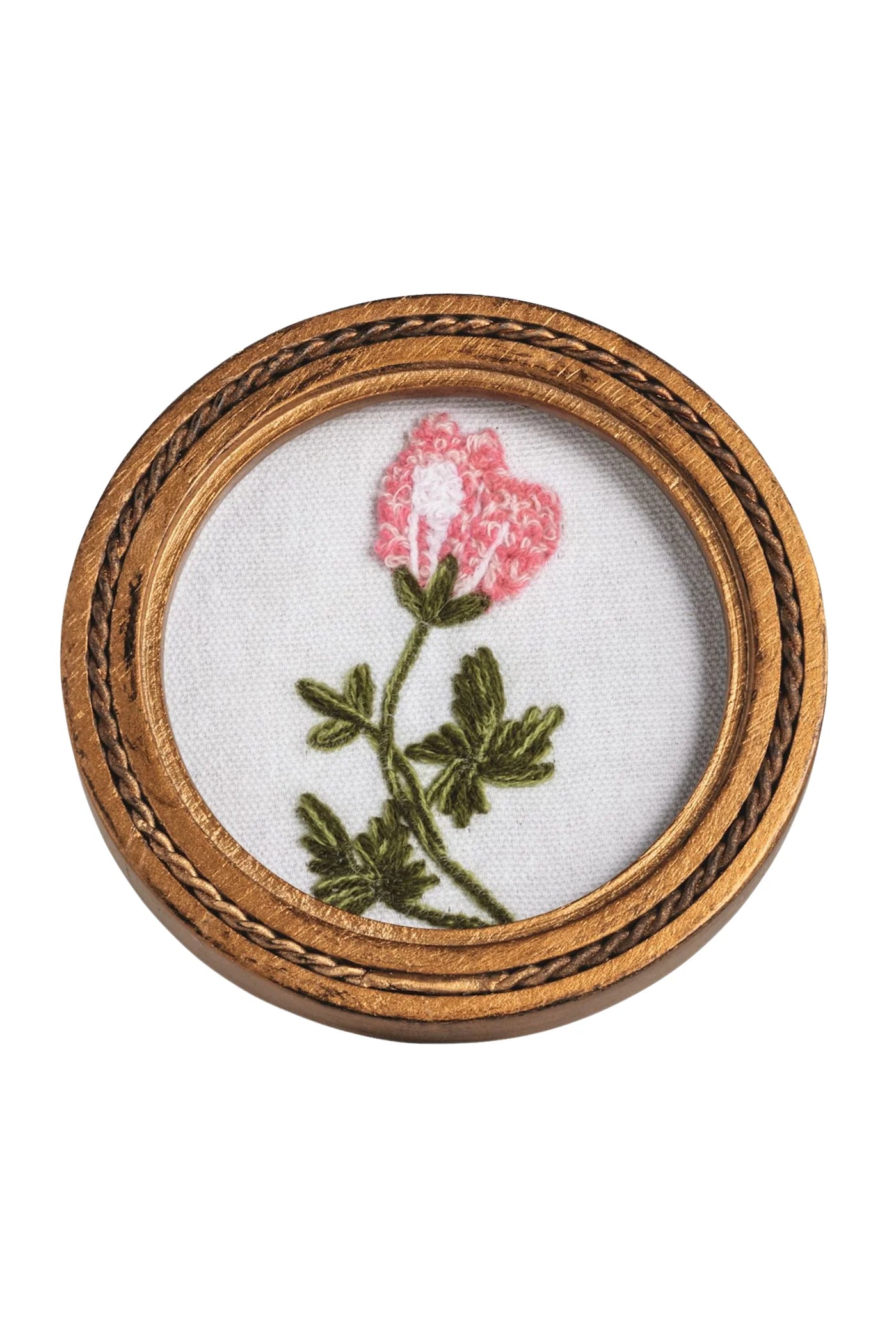 Embroidered Floral Art Frame
