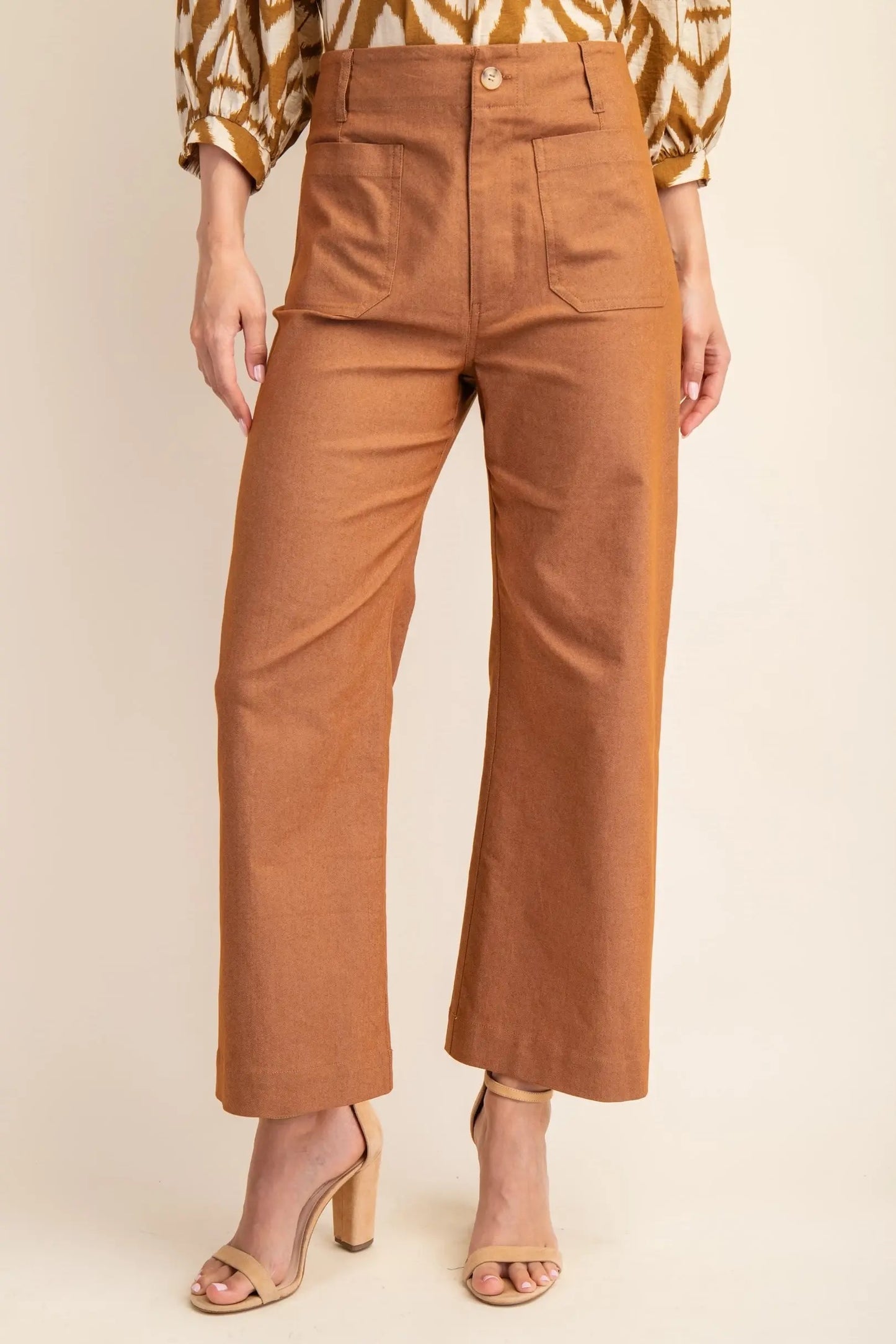 Ankle Cropped Stretchy Summer Pants