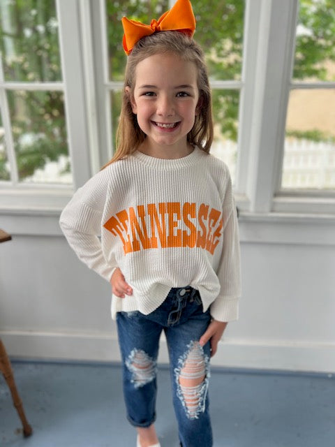 Kids Oversized Ribbed Sweater