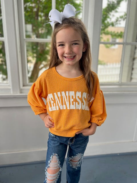 Kids Oversized Ribbed Sweater