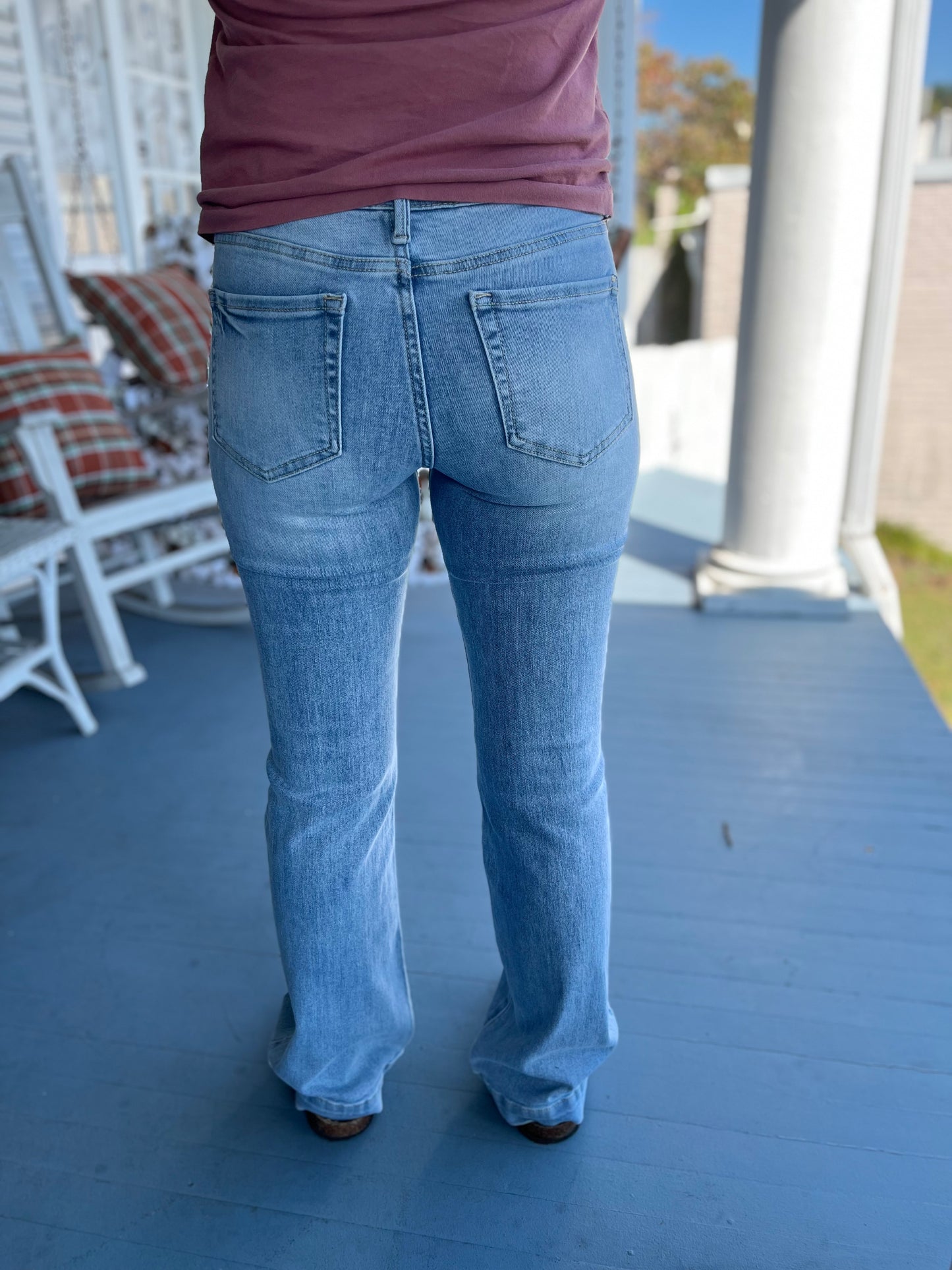 Mid Rise Bootcut Jeans