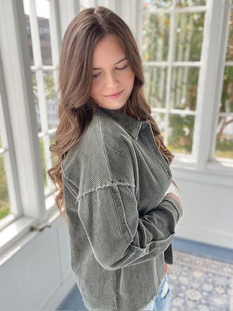 Gray Corduroy Jacket