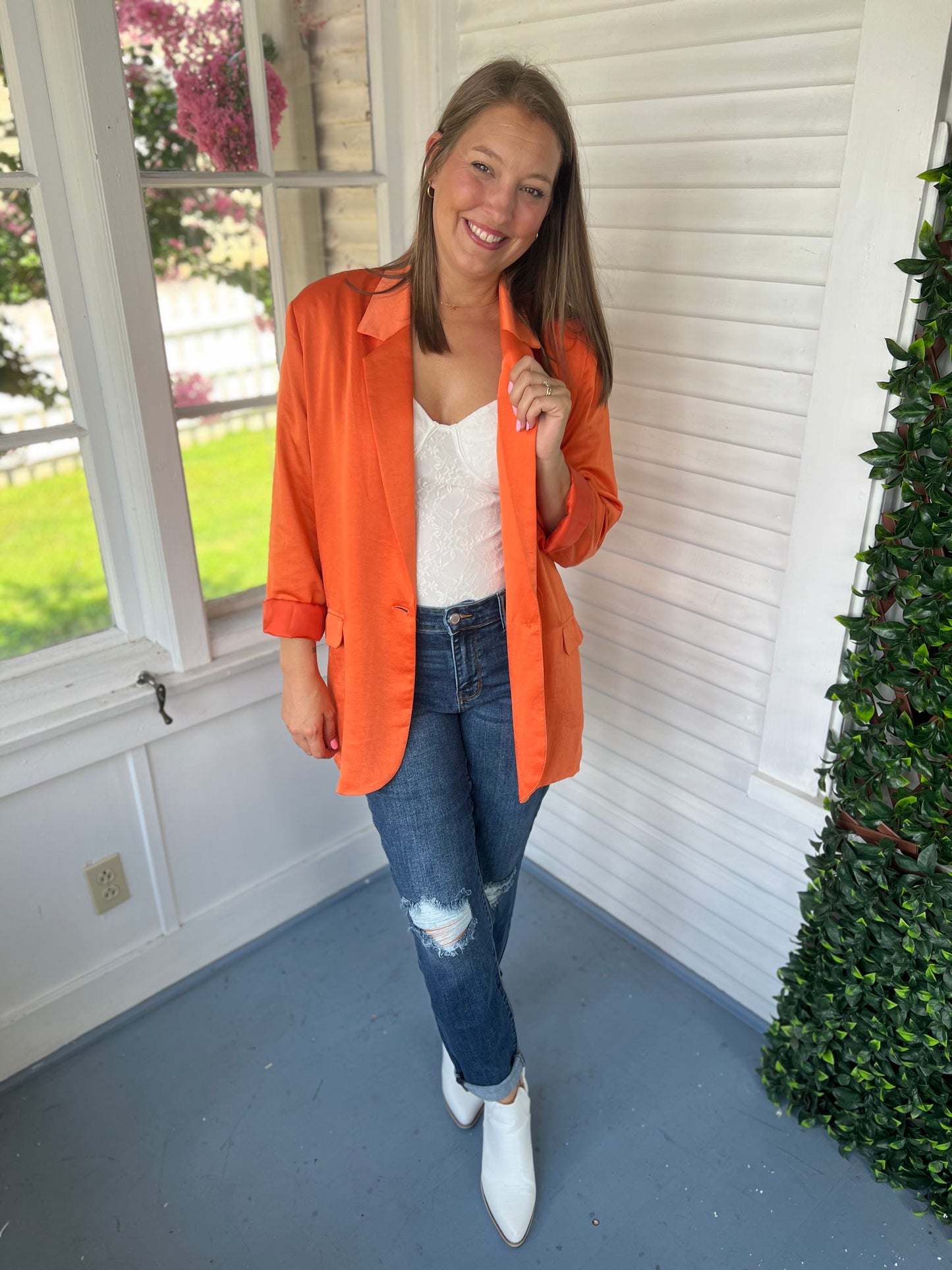 Orange Blazer