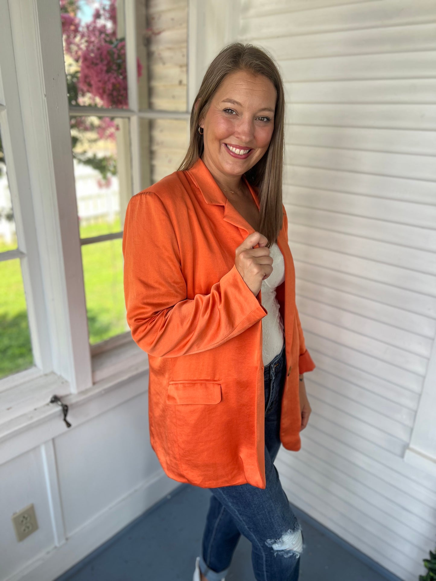 Orange Blazer