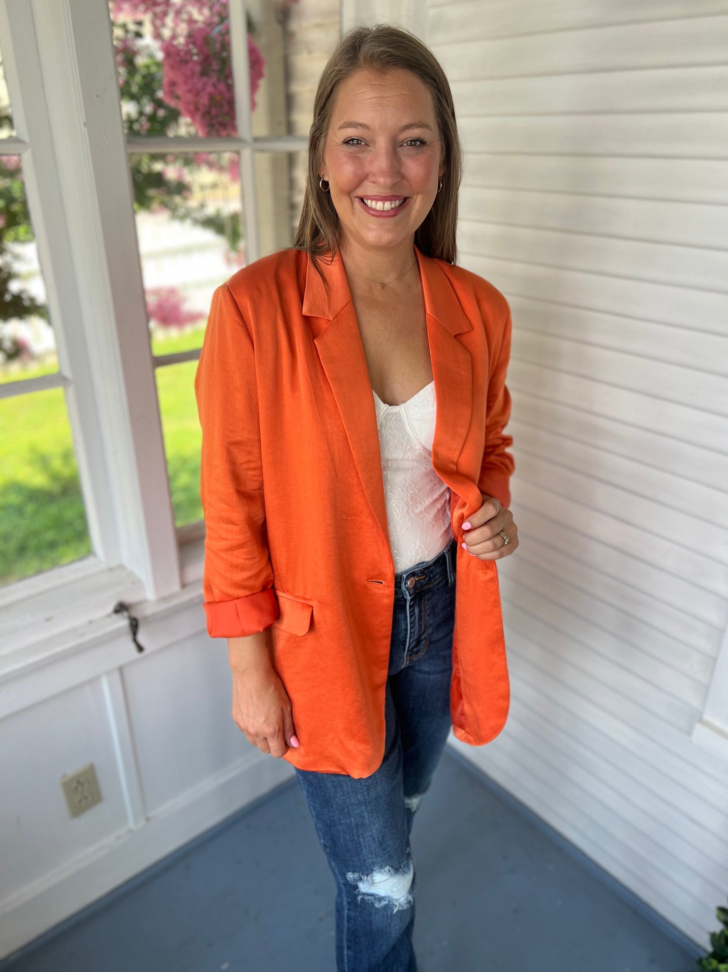 Orange Blazer