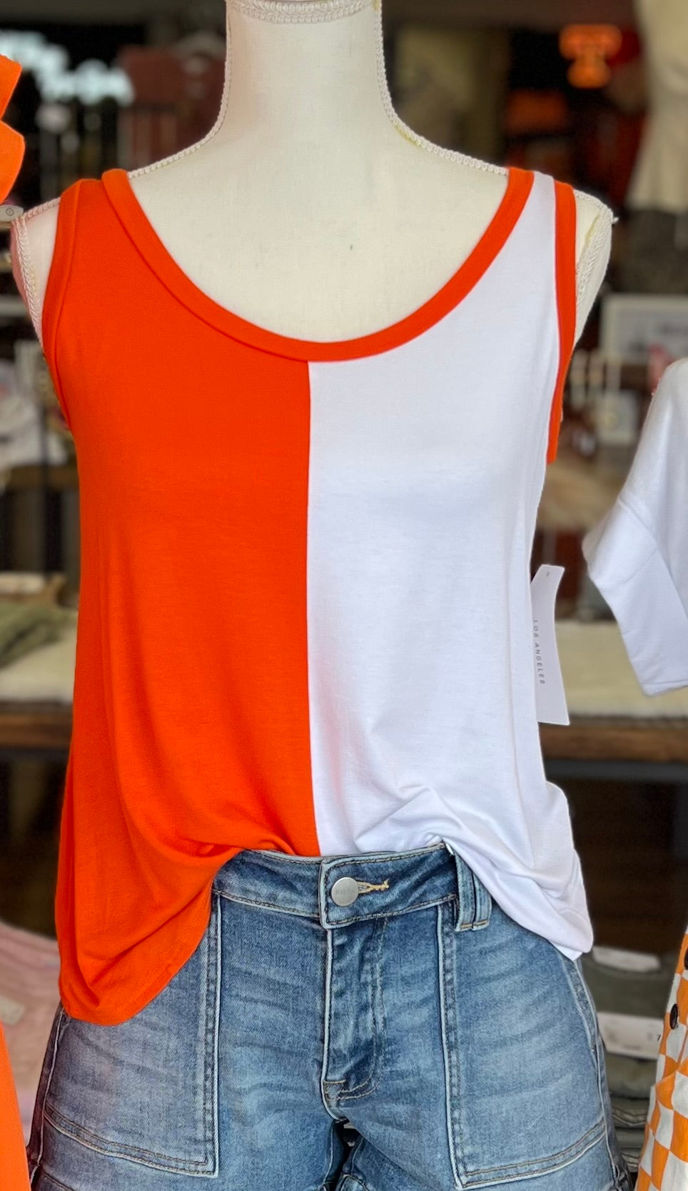Duo-Tone Colorblock Tank Top