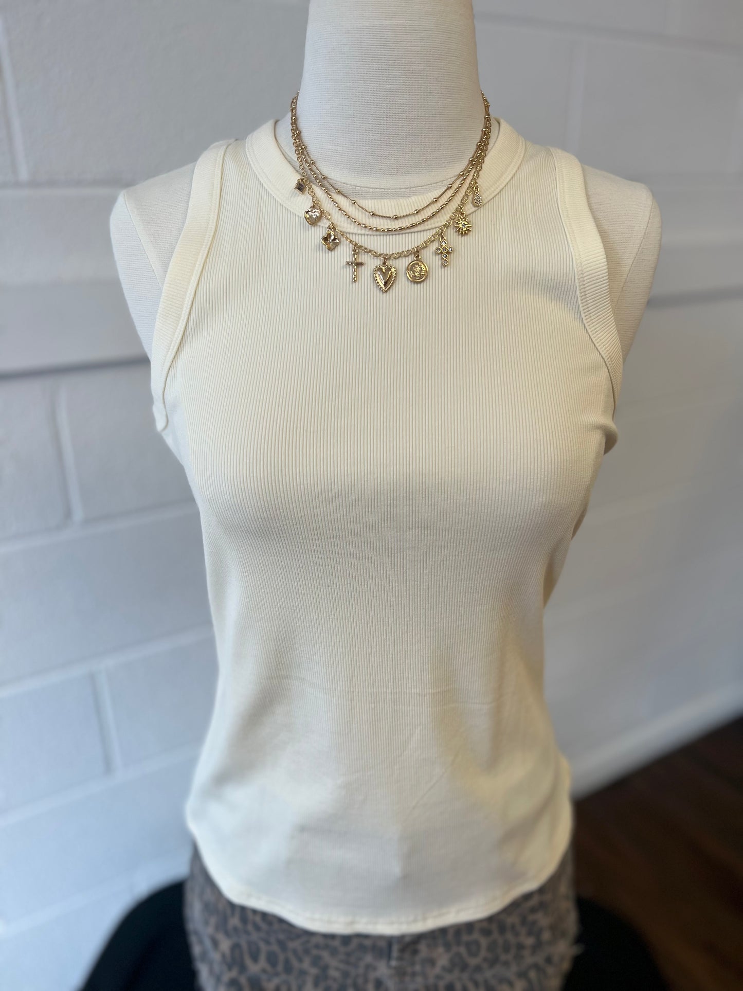 Ribbed Crewneck Tank