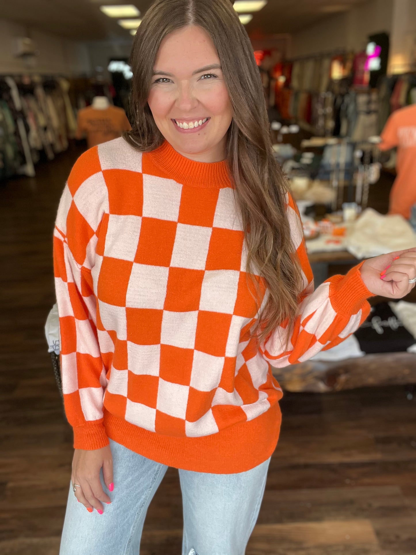 Checkerboard Sweater