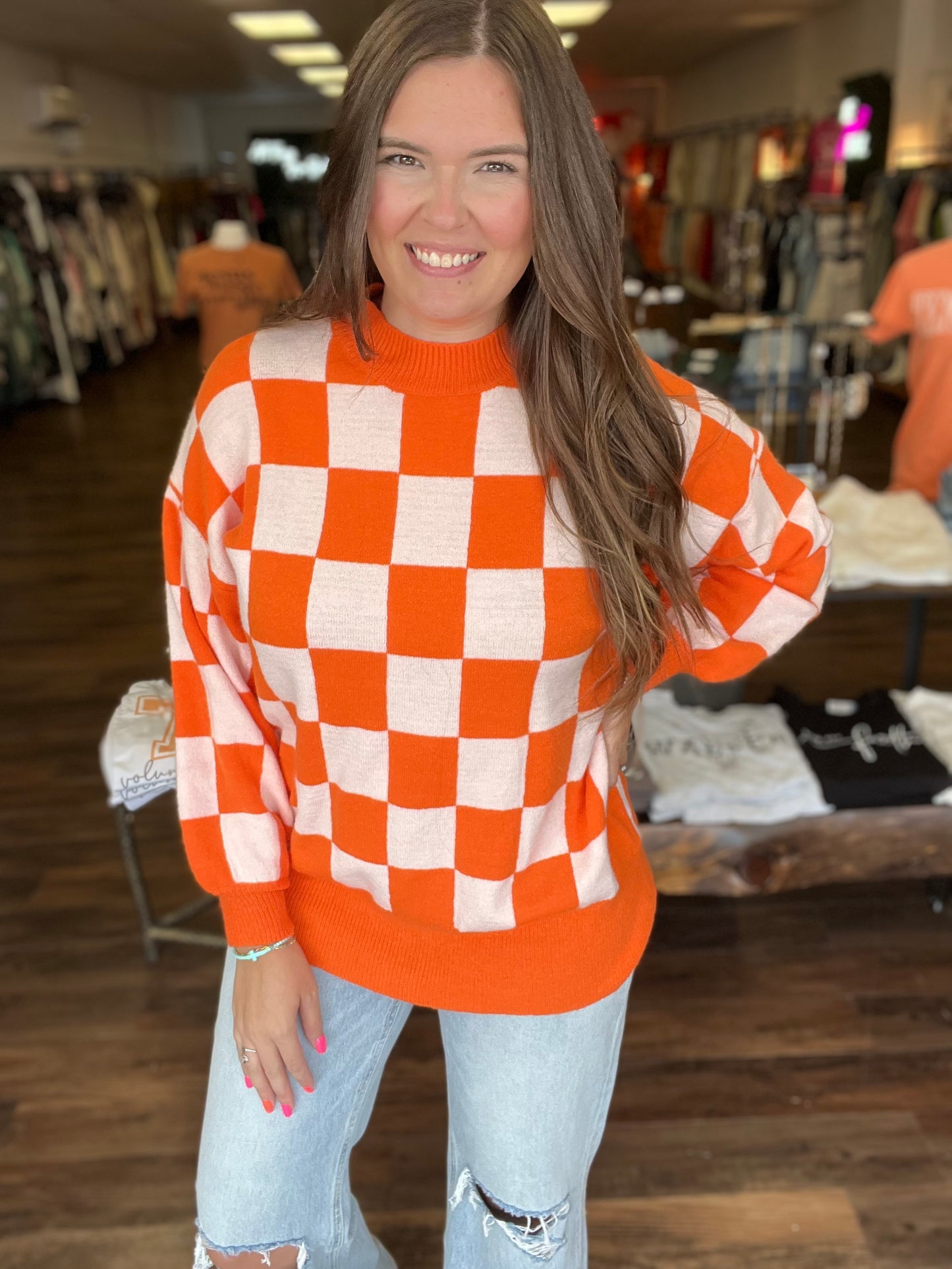 Checkerboard Sweater