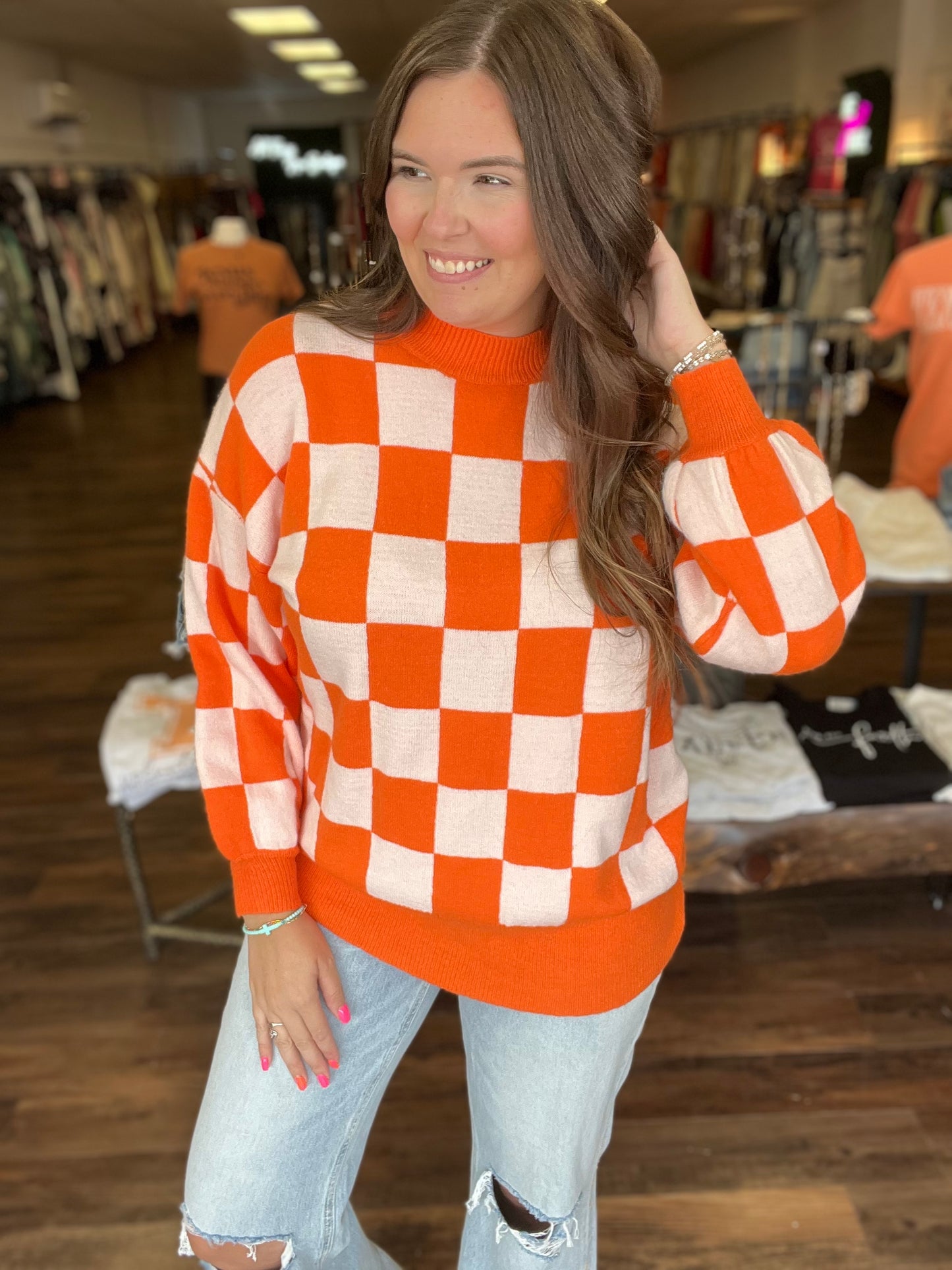 Checkerboard Sweater