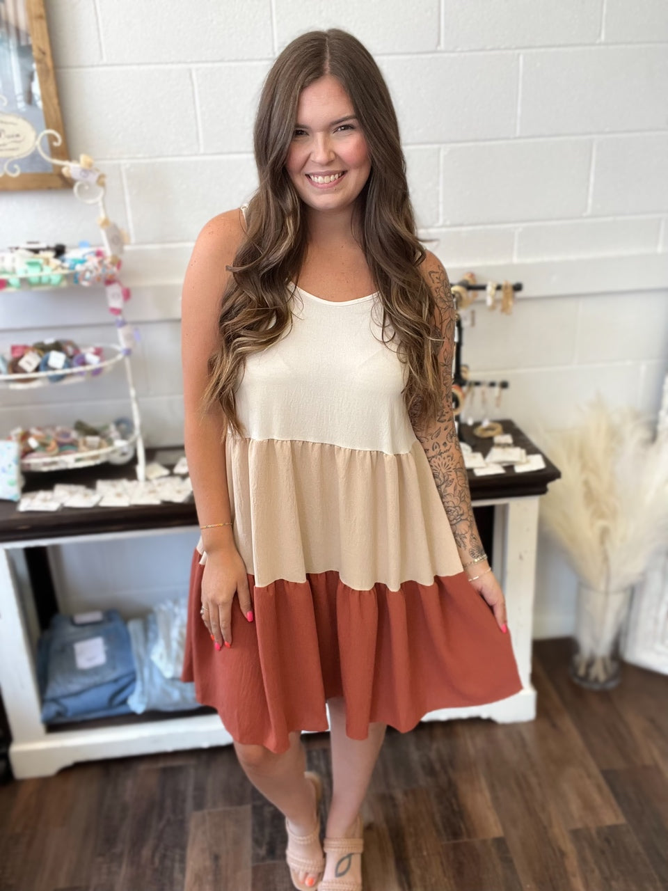 Fall Colorblock Dress