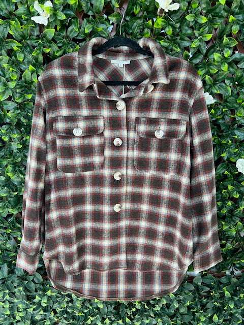 Black Mixed Plaid Jacket