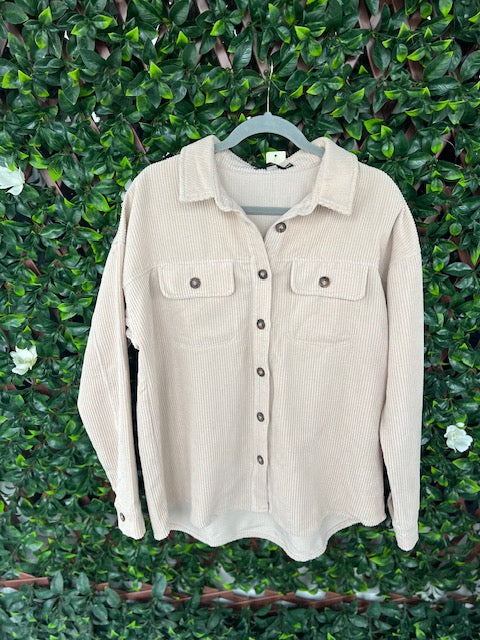 Beige Corduroy Jacket