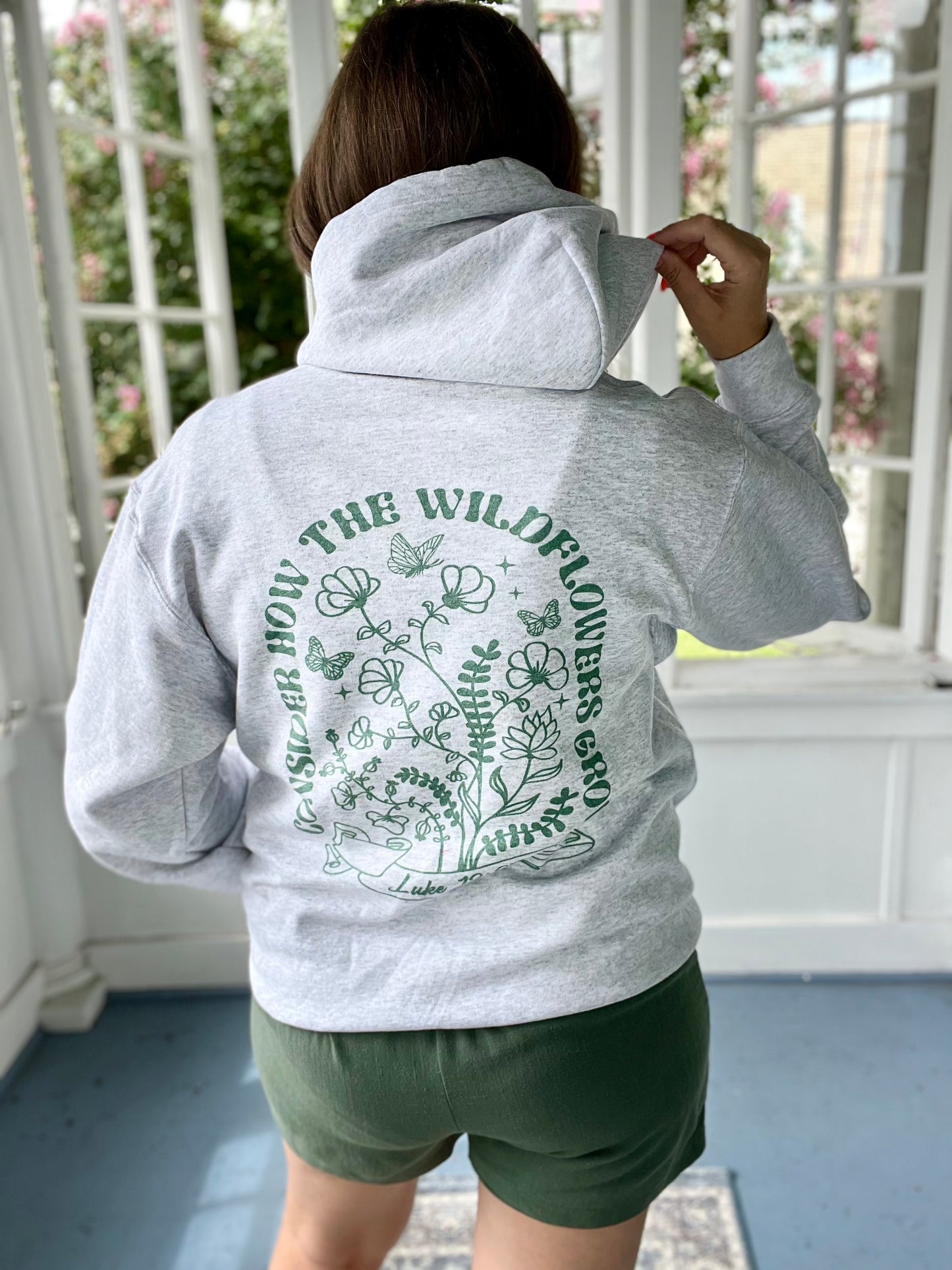 Winter Clearance Inspirational gray hoodie
