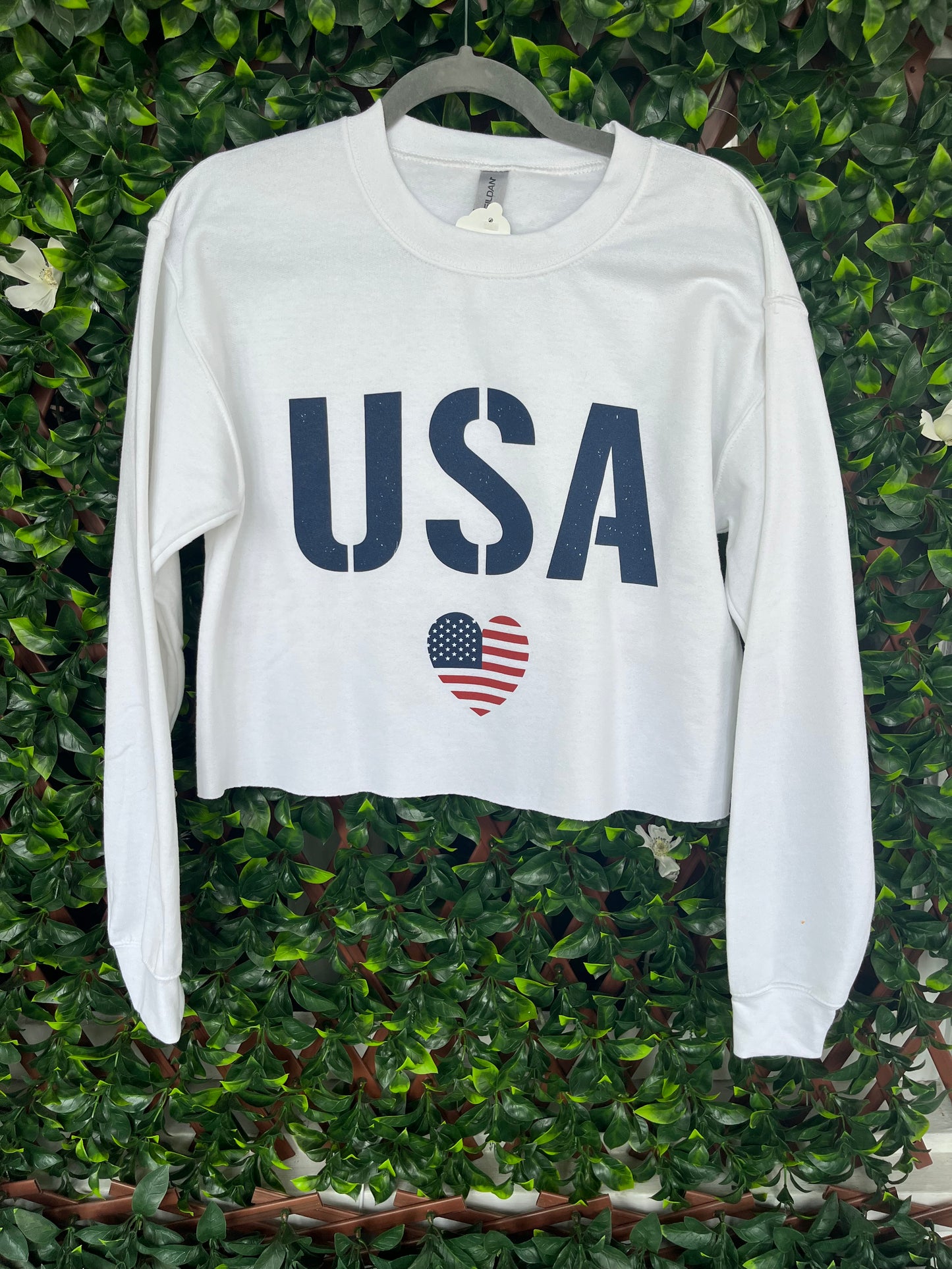 USA Cropped Sweatshirt