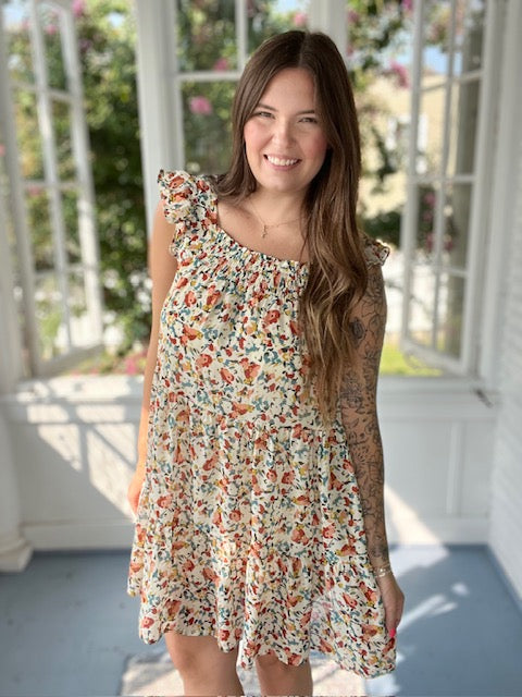 Floral Smocked Dress