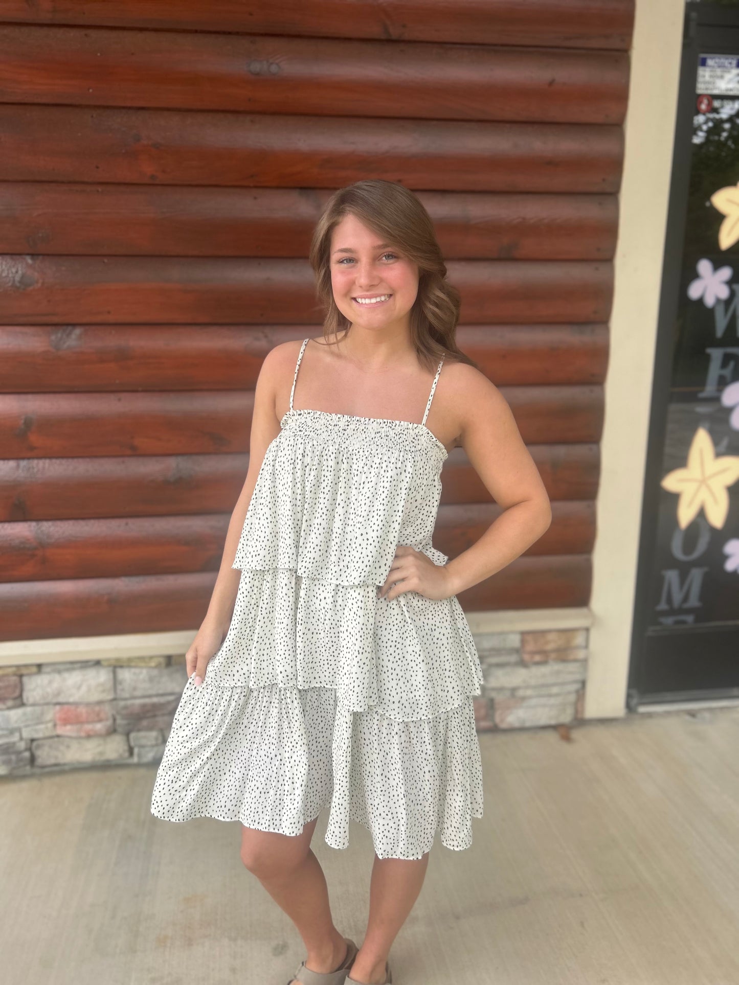 Tiered Dalmation Dress
