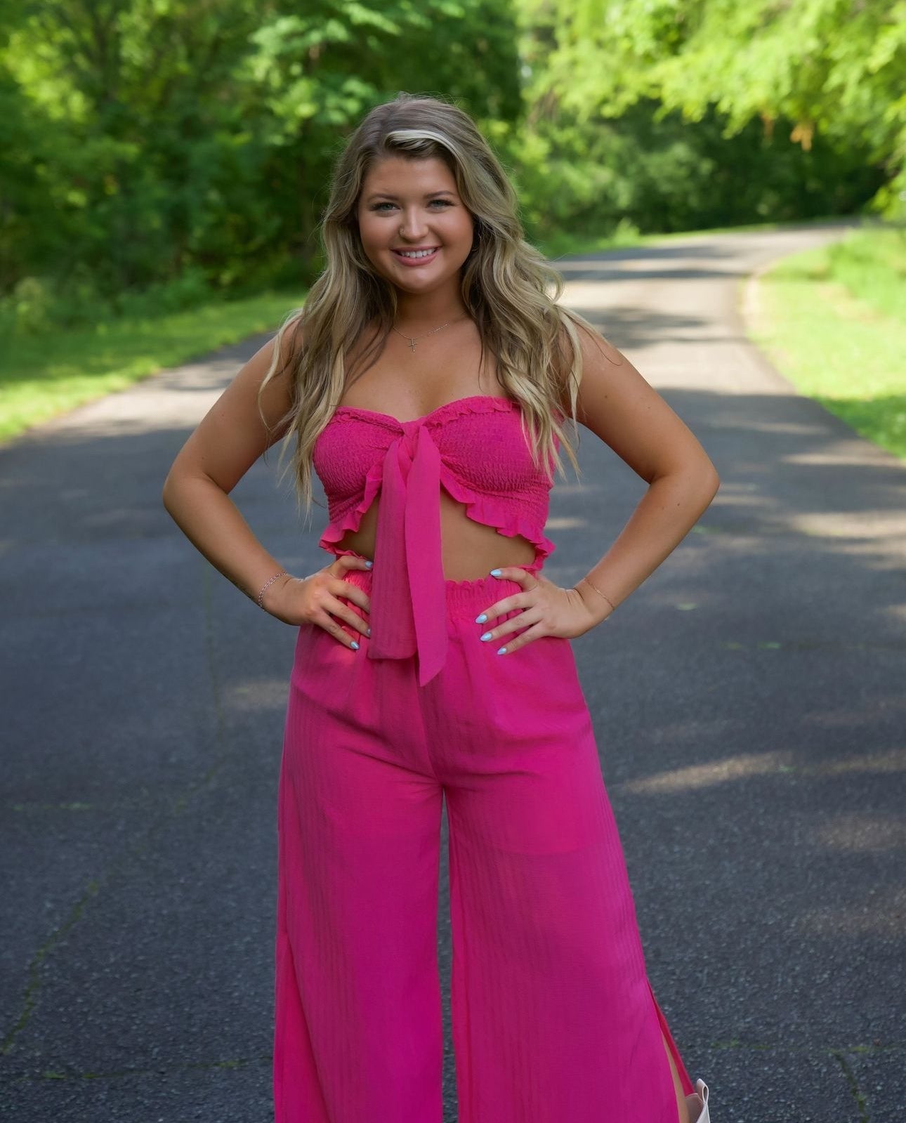A7-Two Piece Pink Set (in store item)