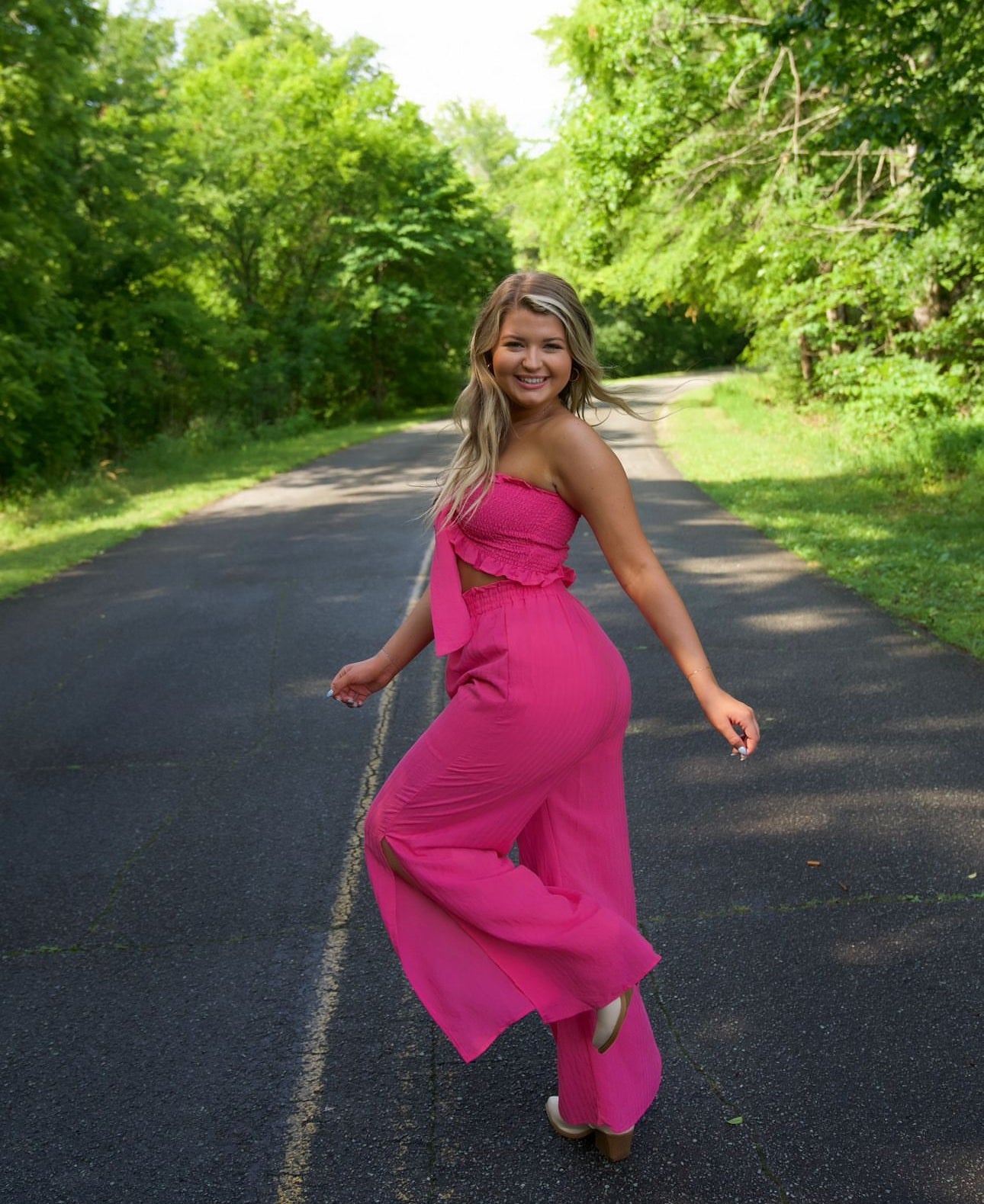 A7-Two Piece Pink Set (in store item)