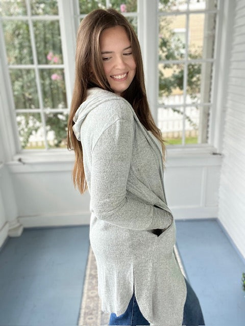 Hooded Pocket Caridgan