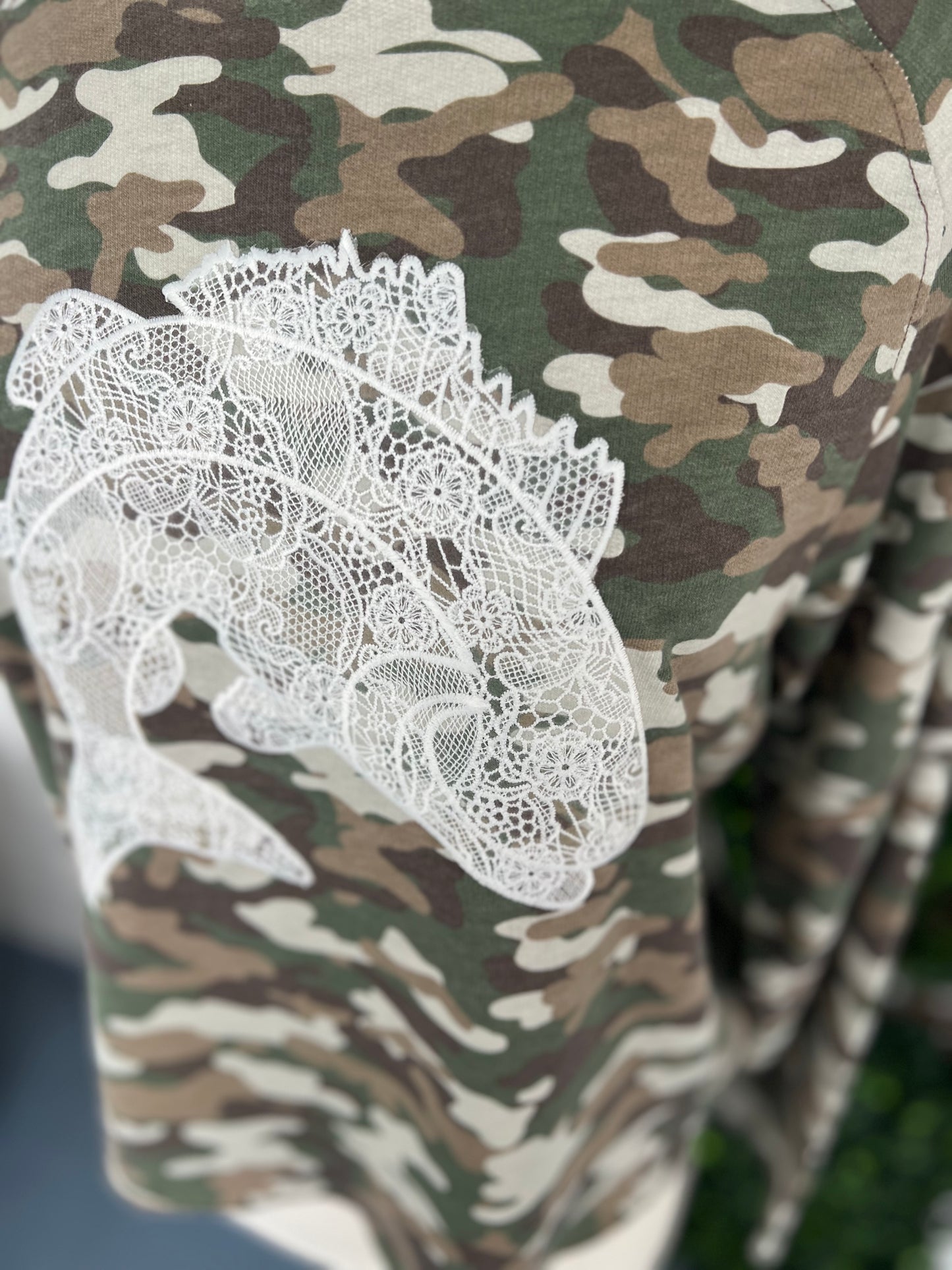 Lace Graphic LS Top