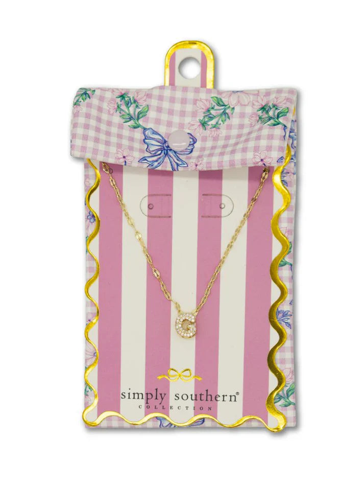 SS Initial Necklace